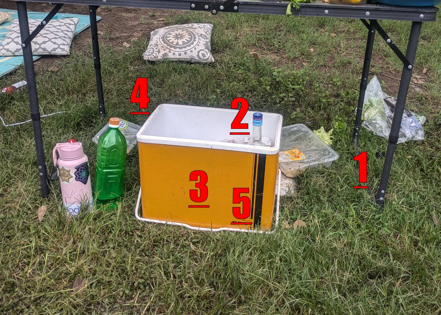 Ice box set up incorrectly — open, in airflow, no insulation